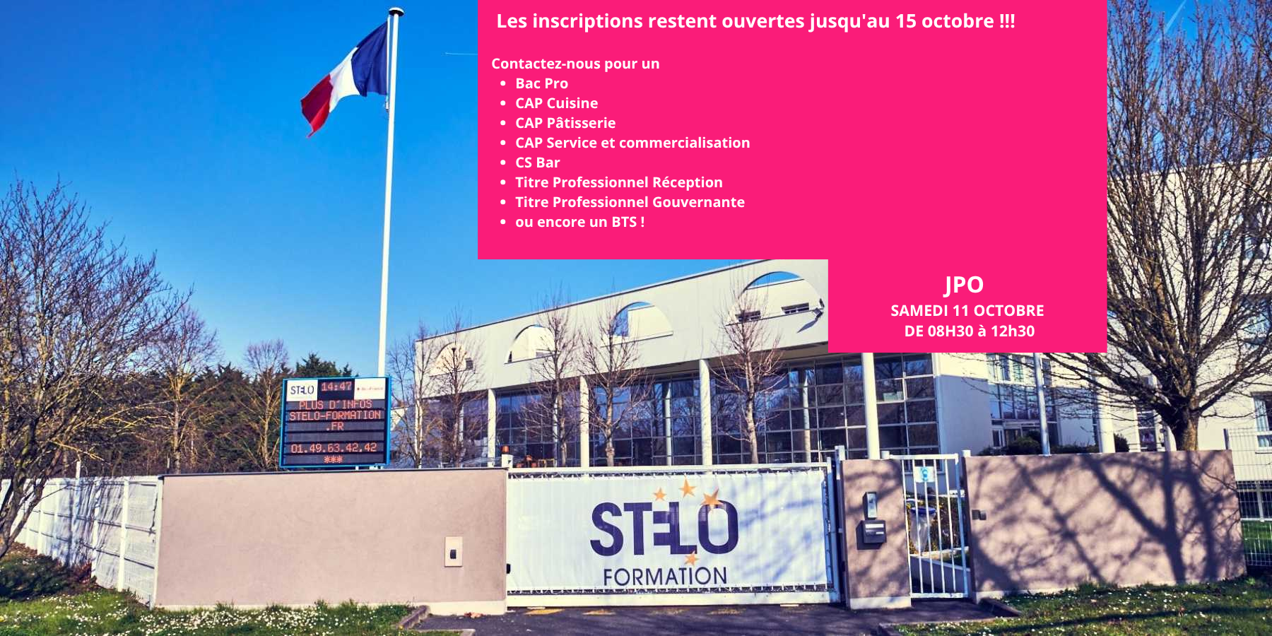 Le CFA reste ouvert pour vous accueillir tout l’été (sauf du 28 juillet au 1er août 2025) Horaires d’été 8h30 à 12h30 et 13h30 à 16h30 (6)